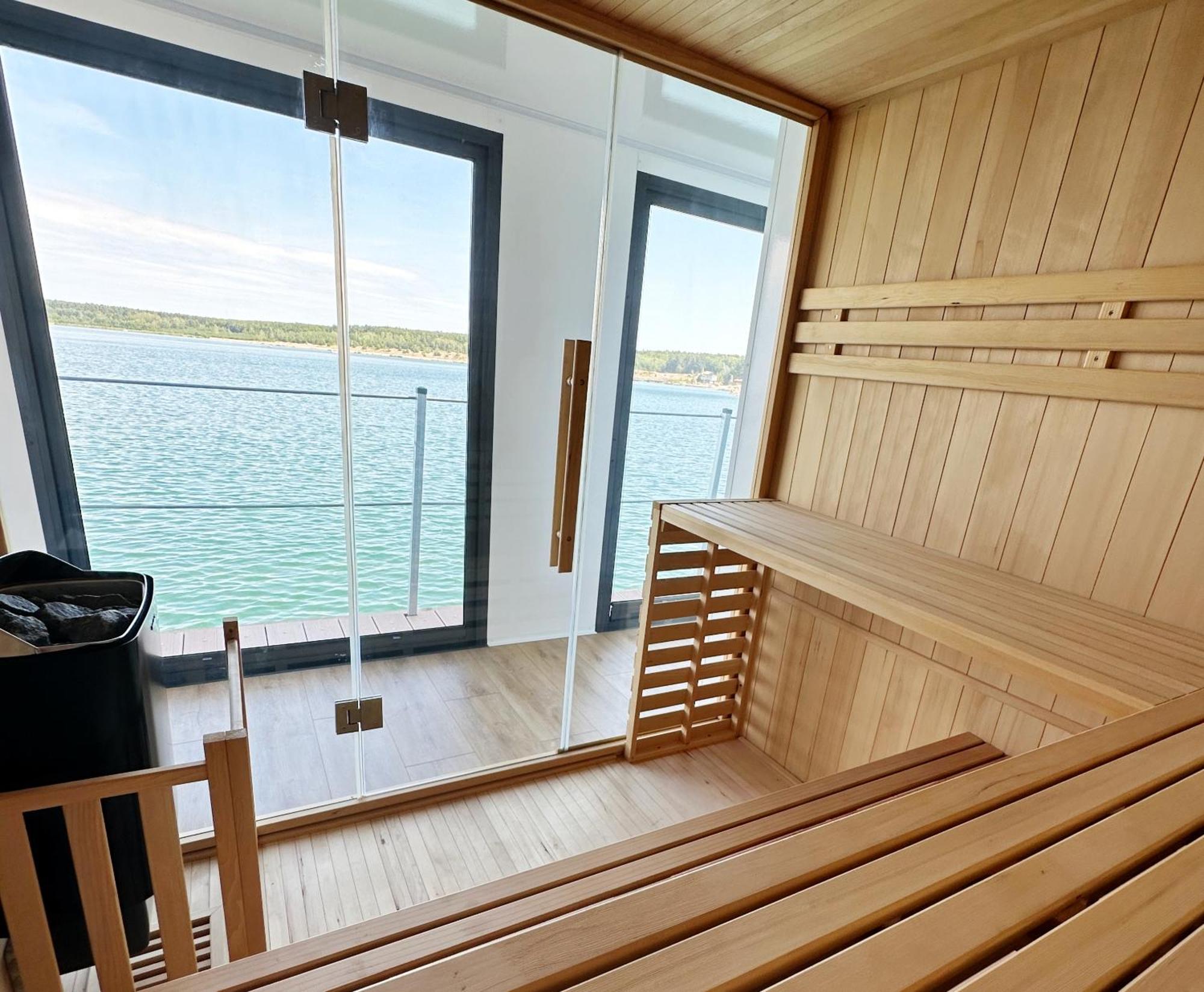 Schwimmendes Ferienhaus Sky Elsterheide Extérieur photo